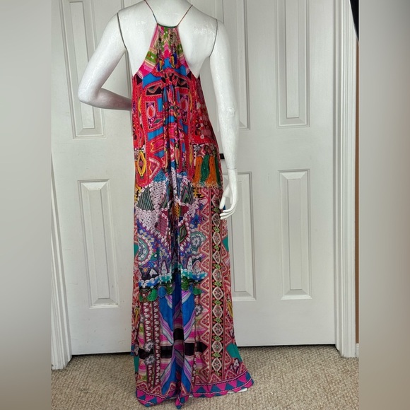 CAMILLA SHELL PRINT DRESS WITH SIDE SPLITS - SIZE 2 - Picture 16 of 17